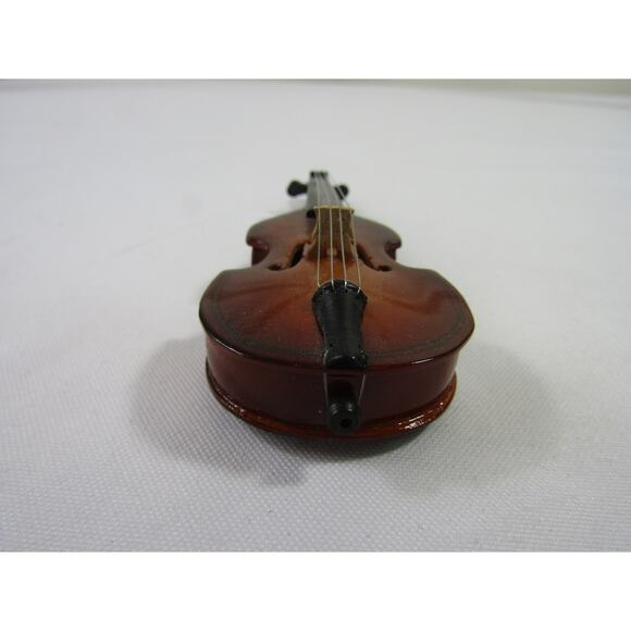 Miniature Brown Play Collectible Cello 5" with Case VTG Instrument - Picture 7 of 10